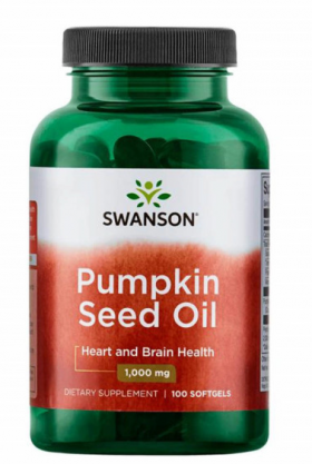 Pumpkin Seed Oil (Ulei Seminte Dovleac) 1000mg, 100 softgels - Swanson