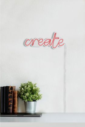 Decoratiune luminoasa LED, Create, Benzi flexibile de neon, DC 12 V, Roz