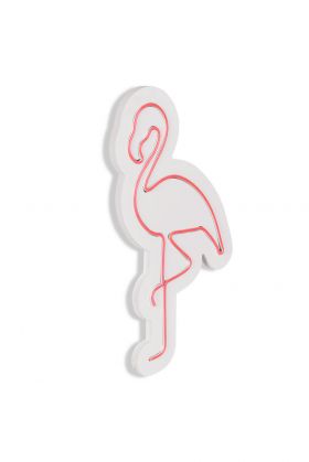 Decoratiune luminoasa LED, Flamingo, Benzi flexibile de neon, DC 12 V, Roz