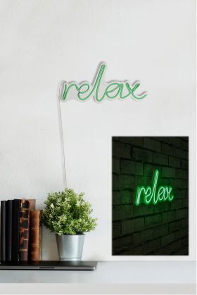 Decoratiune luminoasa LED, Relax, Benzi flexibile de neon, DC 12 V, Verde