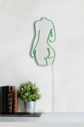 Decoratiune luminoasa LED, Sexy Woman, Benzi flexibile de neon, DC 12 V, Verde