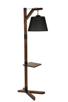 Lampadar, Luin, 534LUN3673, Lemn, Negru