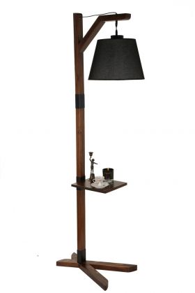 Lampadar, Luin, 534LUN3673, Lemn, Negru