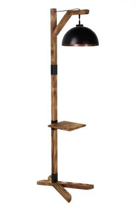 Lampadar, Luin, 534LUN3678, Lemn, Negru