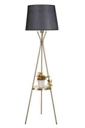 Lampadar, Luin, 534LUN3690, Metal, Negru