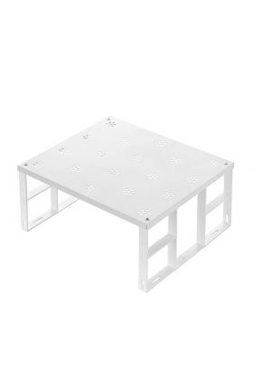 Organizator pentru bucatarie 8100, Fremont, 27.5x31.5x15 cm, metal/plastic, alb