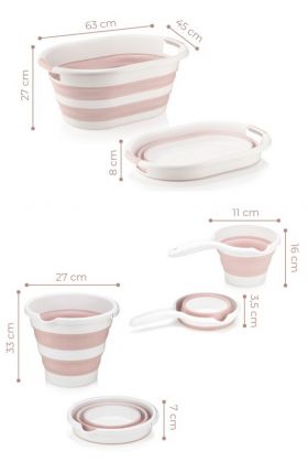 Set cosuri, Fremont, CMSRS1, Plastic, Roz