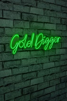 Decoratiune luminoasa LED, Gold Digger, Benzi flexibile de neon, DC 12 V, Verde