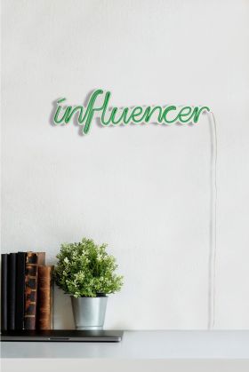 Decoratiune luminoasa LED, Influencer, Benzi flexibile de neon, DC 12 V, Verde