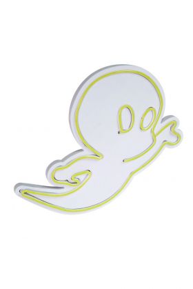 Decoratiune luminoasa LED, Casper The Friendly Ghost, Benzi flexibile de neon, DC 12 V, Galben