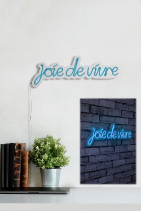 Decoratiune luminoasa LED, Joie de Vivre, Benzi flexibile de neon, DC 12 V, Albastru