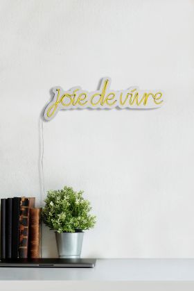 Decoratiune luminoasa LED, Joie de Vivre, Benzi flexibile de neon, DC 12 V, Galben