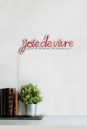 Decoratiune luminoasa LED, Joie de Vivre, Benzi flexibile de neon, DC 12 V, Rosu