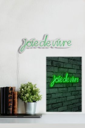 Decoratiune luminoasa LED, Joie de Vivre, Benzi flexibile de neon, DC 12 V, Verde