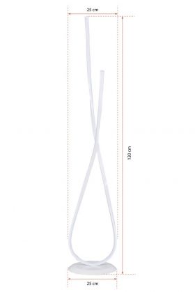 Lampadar, Curlux, 509CRL1102, Aluminiu, Alb