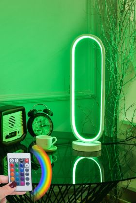 Lampa de masa, Curlux, 509CRL1117, Aluminiu, Multicolor