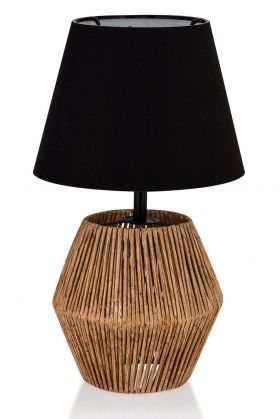 Lampa de masa, Hmy Design, 687HMY1588, Metal, Negru / Antiquat