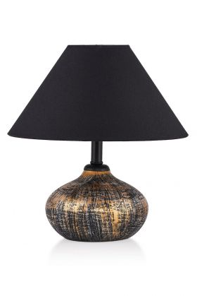 Lampa de masa, Hmy Design, 687HMY1603, Metal, Aur/Negru