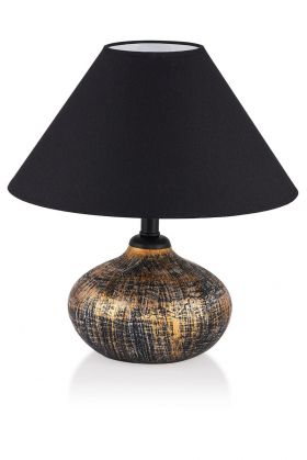 Lampa de masa, Hmy Design, 687HMY1603, Metal, Aur/Negru