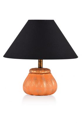 Lampa de masa, Hmy Design, 687HMY1604, Metal, Negru/Portocaliu