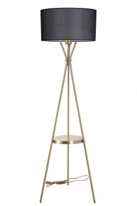 Lampadar, Luin, 534LUN3689, Metal, Negru