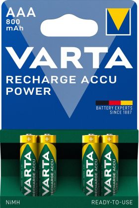 acumulator r3 (aaa) 800mah ready2use 4 buc/blister 56703 varta