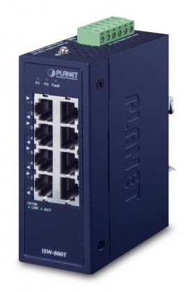 PLANET ISW-800T switch-uri Fara management L2 Fast Ethernet (10/100) Albastru (ISW-800T)