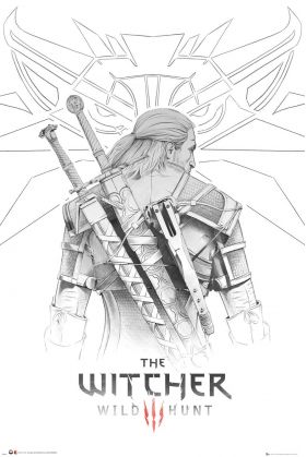 Poster - The Witcher, Wild Hunt: Geralt Sketch | GB Eye