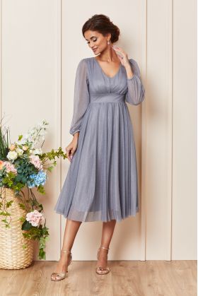 Rochie Wilma Gri Inchis