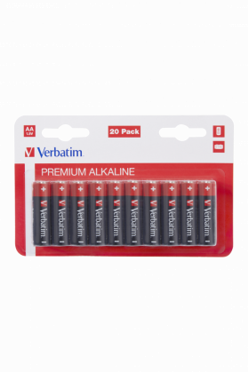 Baterii Verbatim, Alkaline, AA, 20 buc, 49877