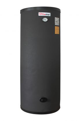 Boiler cu 2 serpentine FIAMA WPC HT 300 LT 2S, pentru centrala termica si solar, montaj pe sol, izolatie termica, manta de protectie, serpentine bivalent