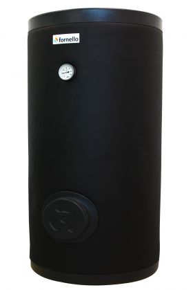 Boiler cu 2 serpentine FORNELLO SOL 1000 LT 2S, pentru centrala termica si solar, montaj pe sol, izolatie termica, manta de protectie , flansa de vizitare