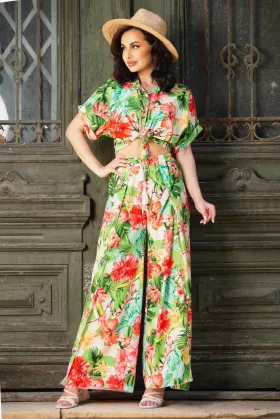 Compleu de vara Hibiscus din doua piese