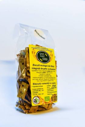 Biscuiti integrali cu busuioc, eco-bio, 200g - Ecomania