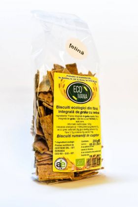 Biscuiti integrali cu telina, eco-bio, 200g - Ecomania