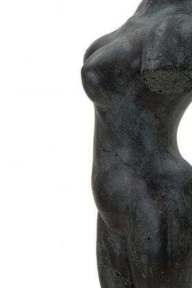 Decoratiune Museum Woman, Mauro Ferretti, 19x17x50 cm, polirasina, negru