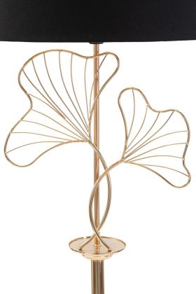 Lampadar Leaves, Mauro Ferretti, 1 x E27, 40W, Ø 38x167 cm, negru/auriu