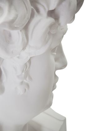 Decoratiune, Mauro Ferretti, Big Head, 44 x 35.5 x 60 cm, polirasina, alb