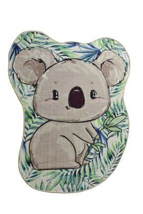 Covor, Koala Shape , 120x160 cm, Catifea, Multicolor