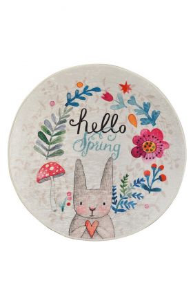 Covor, Hello Spring , 50% catifea/50% poliester, Multicolor