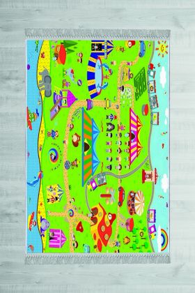 Covor, ELS627, 80x120 cm, Catifea, Multicolor