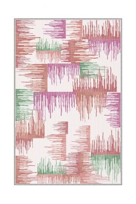 Covor de hol, HMNT529, 80x300 cm, Poliester, Multicolor