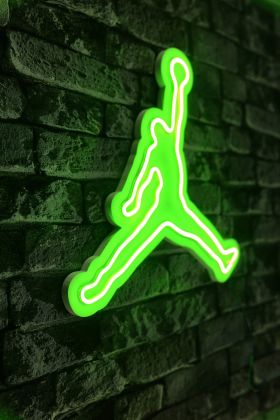 Decoratiune luminoasa LED, Basketball, Benzi flexibile de neon, DC 12 V, Verde