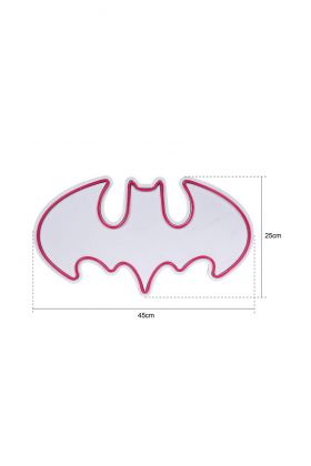 Decoratiune luminoasa LED, Batman Bat Light, Benzi flexibile de neon, DC 12 V, Galben