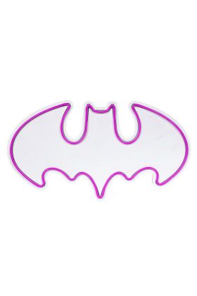 Decoratiune luminoasa LED, Batman Bat Light, Benzi flexibile de neon, DC 12 V, Roz