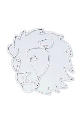 Decoratiune luminoasa LED, Lion, Benzi flexibile de neon, DC 12 V, Alb