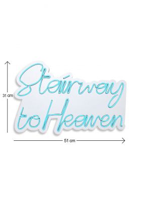 Decoratiune luminoasa LED, Stairway to Heaven, Benzi flexibile de neon, DC 12 V, Albastru