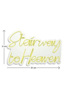 Decoratiune luminoasa LED, Stairway to Heaven, Benzi flexibile de neon, DC 12 V, Galben