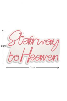 Decoratiune luminoasa LED, Stairway to Heaven, Benzi flexibile de neon, DC 12 V, Rosu