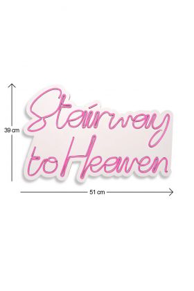 Decoratiune luminoasa LED, Stairway to Heaven, Benzi flexibile de neon, DC 12 V, Roz